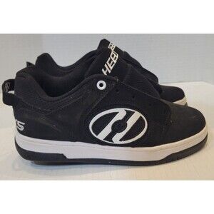 EUC Heelys Voyager Youth Size 3, 4HE100713 Black Roller Shoes Boys Girls Skater